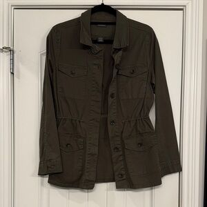 Massini Women's Dark Green Utility Jacket, Size S